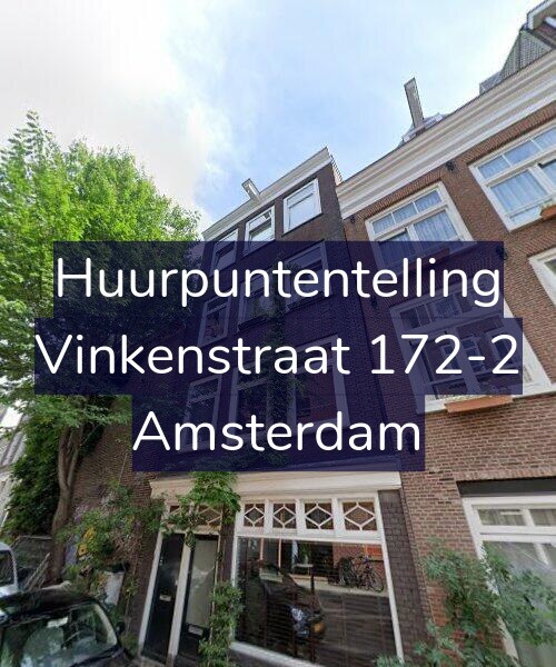 Foto gevel Huurpuntentelling voor Vinkenstraat 172-2, Amsterdam
