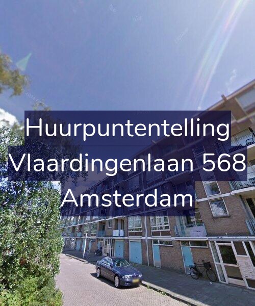 Foto gevel Huurpuntentelling voor Vlaardingenlaan 568, Amsterdam