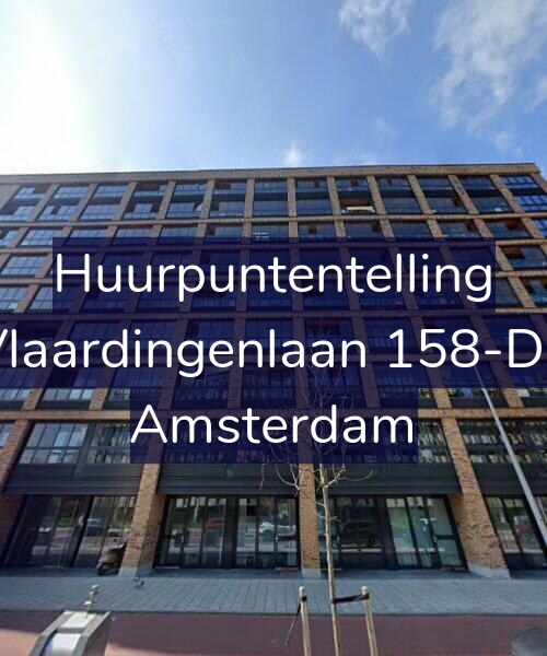 Foto gevel Huurpuntentelling voor Vlaardingenlaan 158-D3, Amsterdam