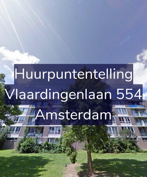 Foto gevel Huurpuntentelling voor Vlaardingenlaan 554, Amsterdam