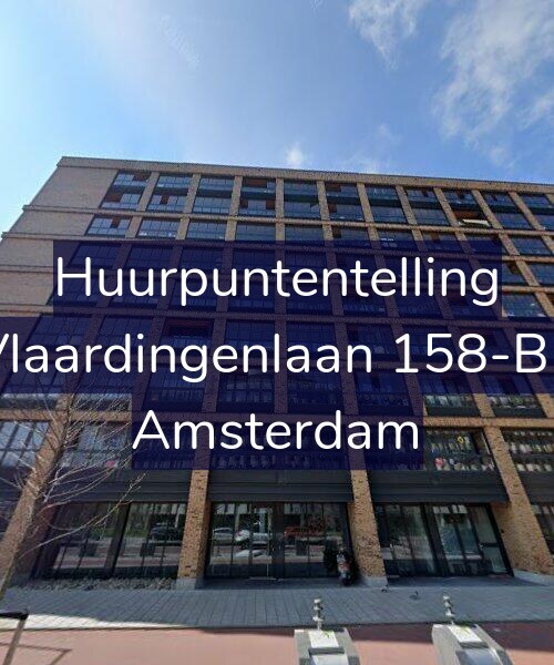 Foto gevel Huurpuntentelling voor Vlaardingenlaan 158-B1, Amsterdam