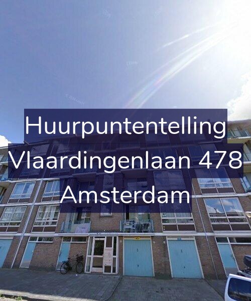 Foto gevel Huurpuntentelling voor Vlaardingenlaan 478, Amsterdam