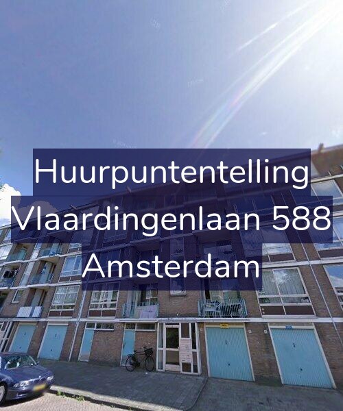 Foto gevel Huurpuntentelling voor Vlaardingenlaan 588, Amsterdam