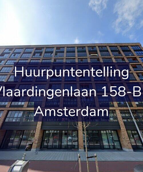 Foto gevel Huurpuntentelling voor Vlaardingenlaan 158-B3, Amsterdam