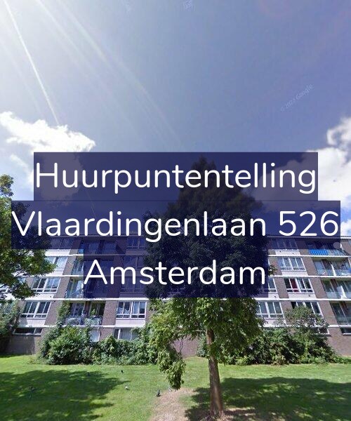 Foto gevel Huurpuntentelling voor Vlaardingenlaan 526, Amsterdam