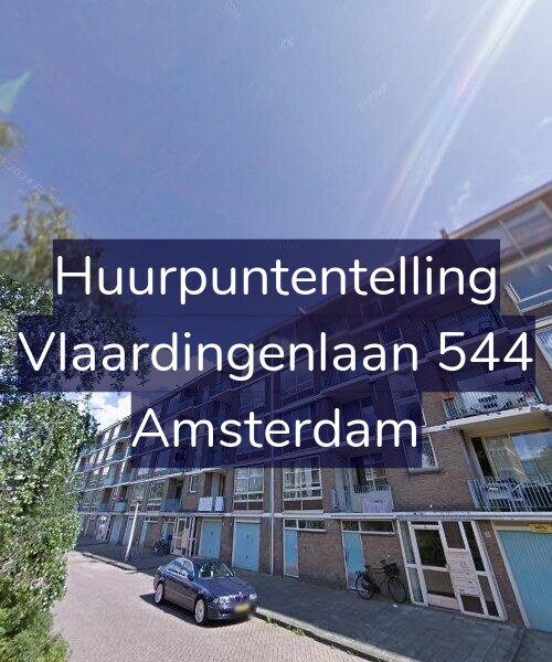 Foto gevel Huurpuntentelling voor Vlaardingenlaan 544, Amsterdam