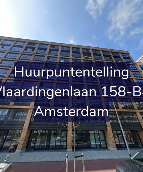 Foto gevel Huurpuntentelling voor Vlaardingenlaan 158-B4, Amsterdam