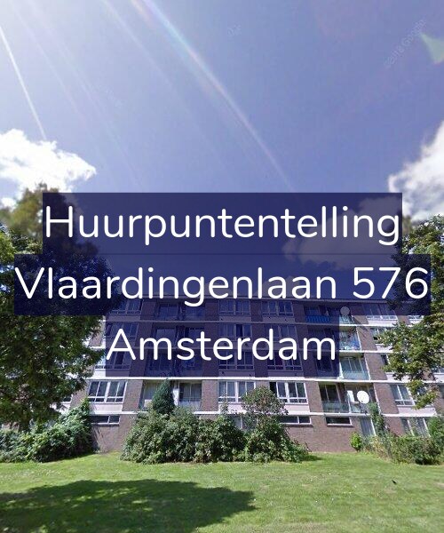 Foto gevel Huurpuntentelling voor Vlaardingenlaan 576, Amsterdam