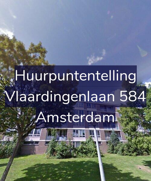 Foto gevel Huurpuntentelling voor Vlaardingenlaan 584, Amsterdam