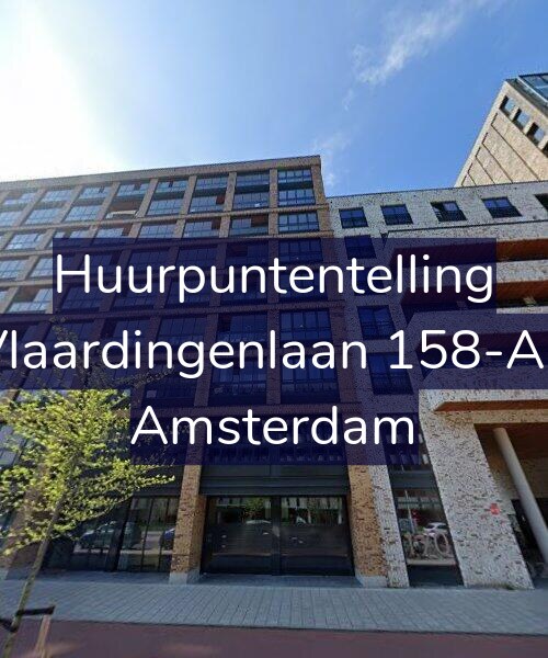 Foto gevel Huurpuntentelling voor Vlaardingenlaan 158-A8, Amsterdam