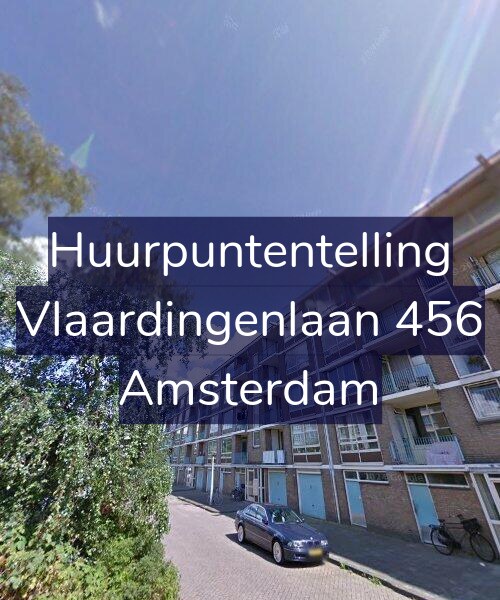 Foto gevel Huurpuntentelling voor Vlaardingenlaan 456, Amsterdam