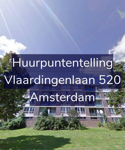 Foto gevel Huurpuntentelling voor Vlaardingenlaan 520, Amsterdam
