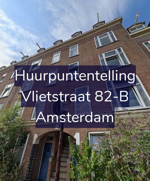 Foto gevel Huurpuntentelling voor Vlietstraat 82-B, Amsterdam