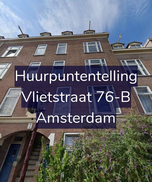 Foto gevel Huurpuntentelling voor Vlietstraat 76-B, Amsterdam