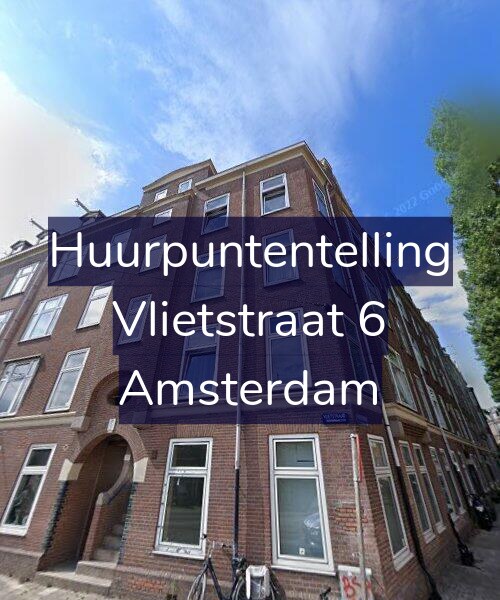 Foto gevel Huurpuntentelling voor Vlietstraat 6, Amsterdam