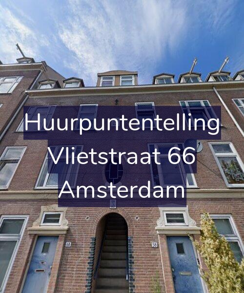 Foto gevel Huurpuntentelling voor Vlietstraat 66, Amsterdam