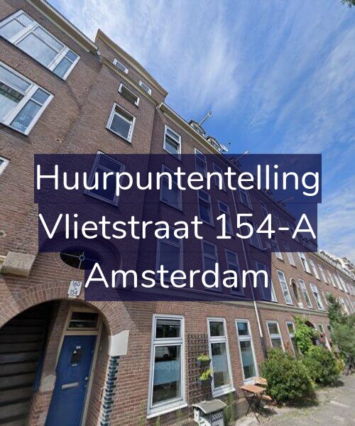 Foto gevel Huurpuntentelling voor Vlietstraat 154-A, Amsterdam