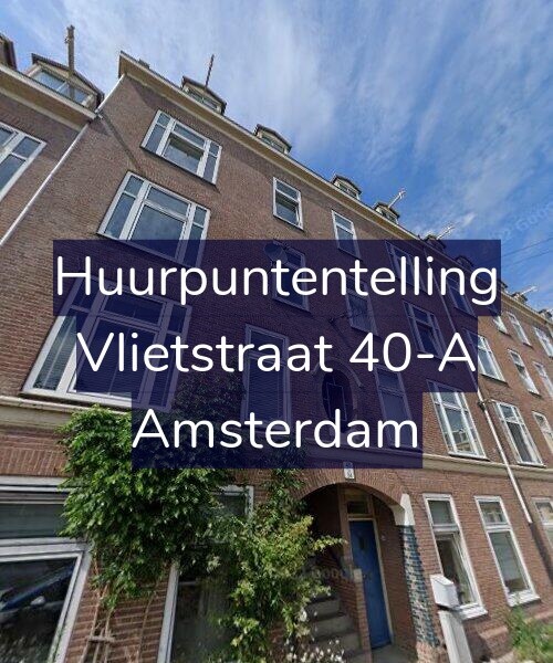Foto gevel Huurpuntentelling voor Vlietstraat 40-A, Amsterdam