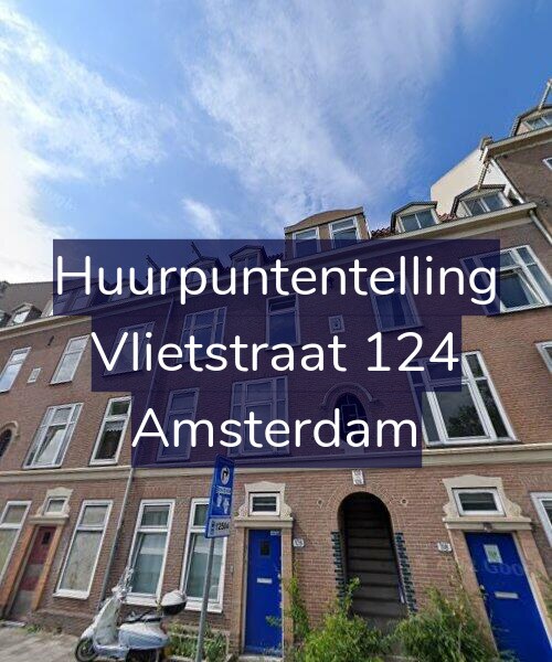 Foto gevel Huurpuntentelling voor Vlietstraat 124, Amsterdam