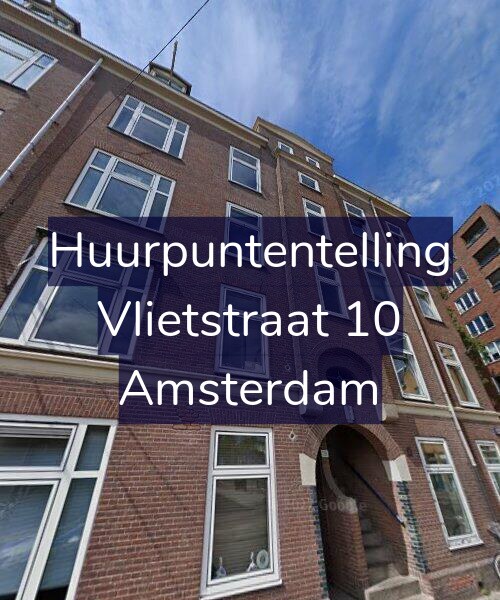 Foto gevel Huurpuntentelling voor Vlietstraat 10, Amsterdam