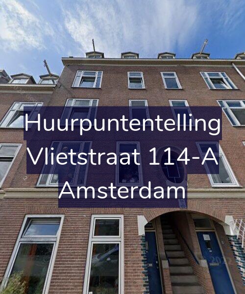 Foto gevel Huurpuntentelling voor Vlietstraat 114-A, Amsterdam