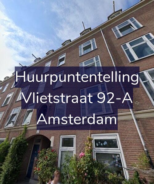 Foto gevel Huurpuntentelling voor Vlietstraat 92-A, Amsterdam