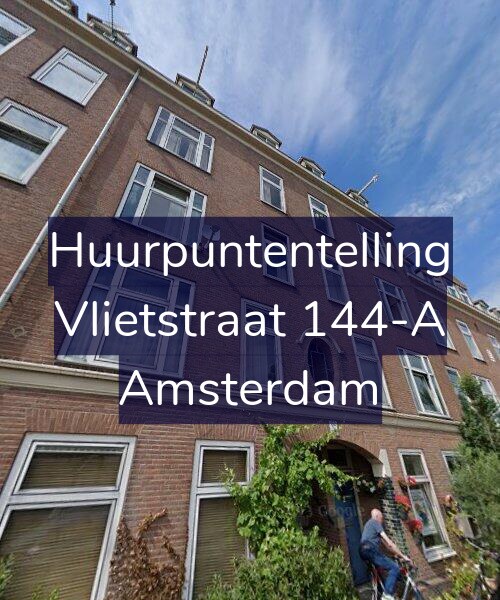 Foto gevel Huurpuntentelling voor Vlietstraat 144-A, Amsterdam