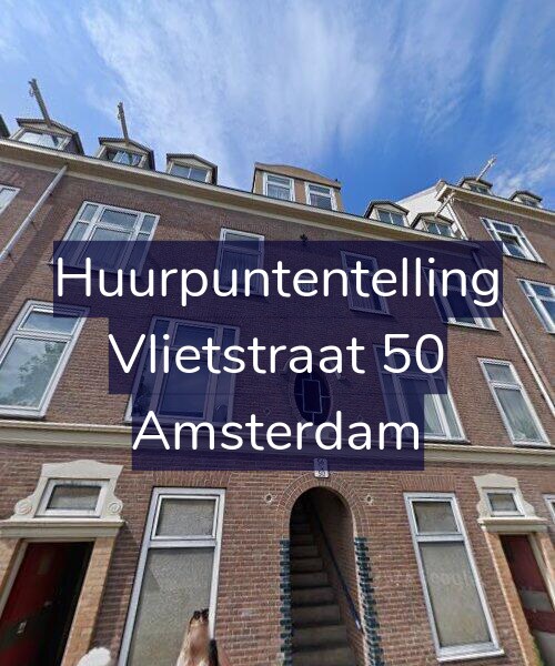 Foto gevel Huurpuntentelling voor Vlietstraat 50, Amsterdam