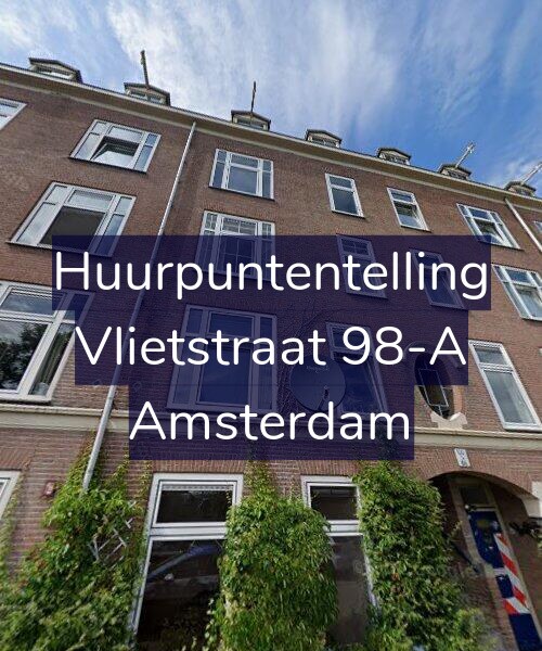 Foto gevel Huurpuntentelling voor Vlietstraat 98-A, Amsterdam
