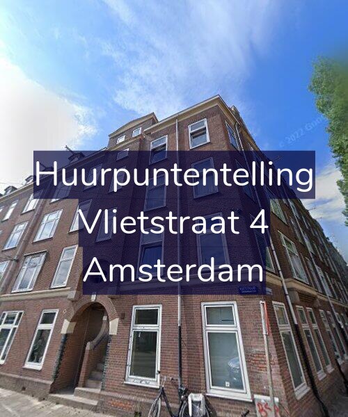 Foto gevel Huurpuntentelling voor Vlietstraat 4, Amsterdam