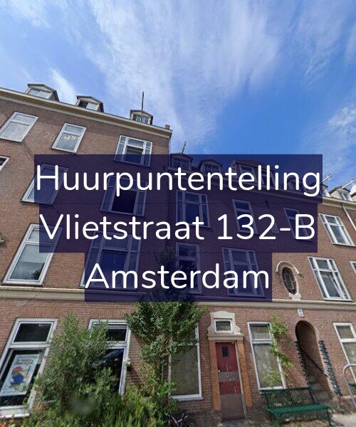 Foto gevel Huurpuntentelling voor Vlietstraat 132-B, Amsterdam