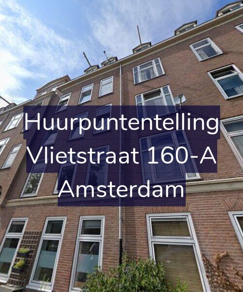 Foto gevel Huurpuntentelling voor Vlietstraat 160-A, Amsterdam