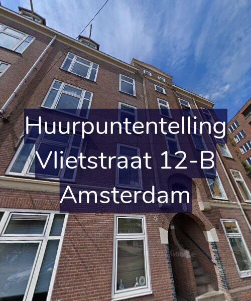 Foto gevel Huurpuntentelling voor Vlietstraat 12-B, Amsterdam