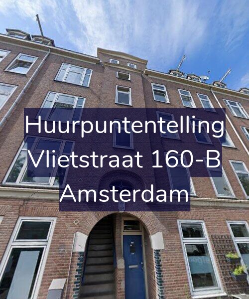 Foto gevel Huurpuntentelling voor Vlietstraat 160-B, Amsterdam