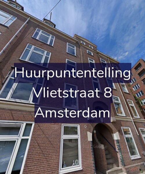 Foto gevel Huurpuntentelling voor Vlietstraat 8, Amsterdam