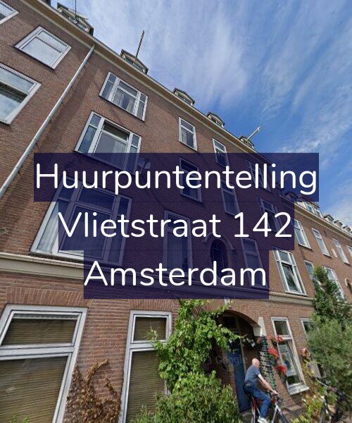 Foto gevel Huurpuntentelling voor Vlietstraat 142, Amsterdam