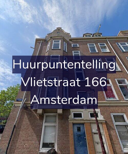 Foto gevel Huurpuntentelling voor Vlietstraat 166, Amsterdam