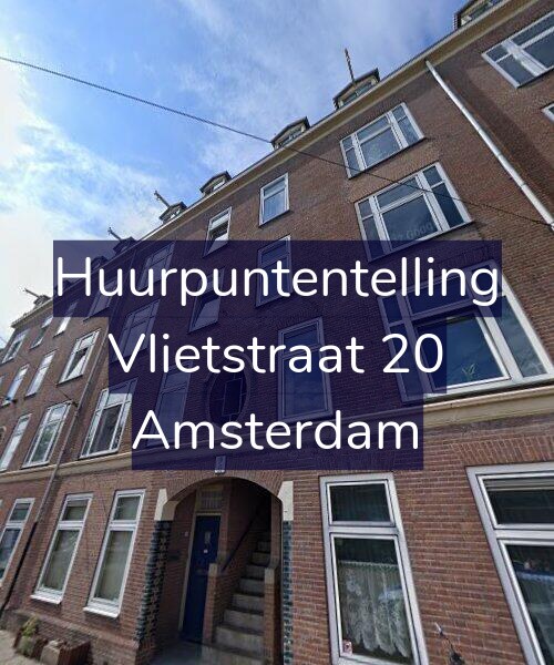 Foto gevel Huurpuntentelling voor Vlietstraat 20, Amsterdam