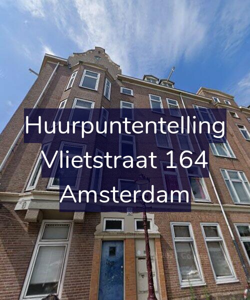 Foto gevel Huurpuntentelling voor Vlietstraat 164, Amsterdam