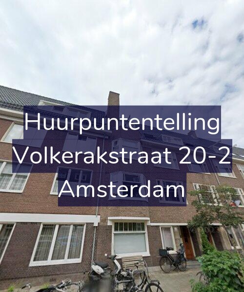 Foto gevel Huurpuntentelling voor Volkerakstraat 20-2, Amsterdam
