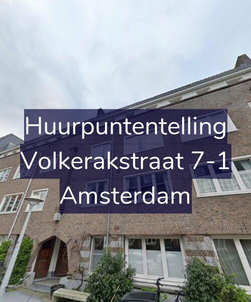 Foto gevel Huurpuntentelling voor Volkerakstraat 7-1, Amsterdam