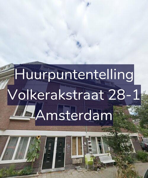 Foto gevel Huurpuntentelling voor Volkerakstraat 28-1, Amsterdam