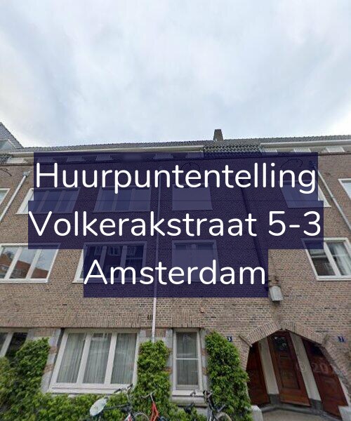 Foto gevel Huurpuntentelling voor Volkerakstraat 5-3, Amsterdam