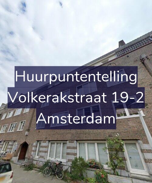 Foto gevel Huurpuntentelling voor Volkerakstraat 19-2, Amsterdam