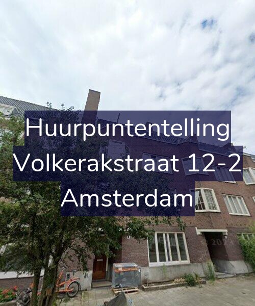 Foto gevel Huurpuntentelling voor Volkerakstraat 12-2, Amsterdam