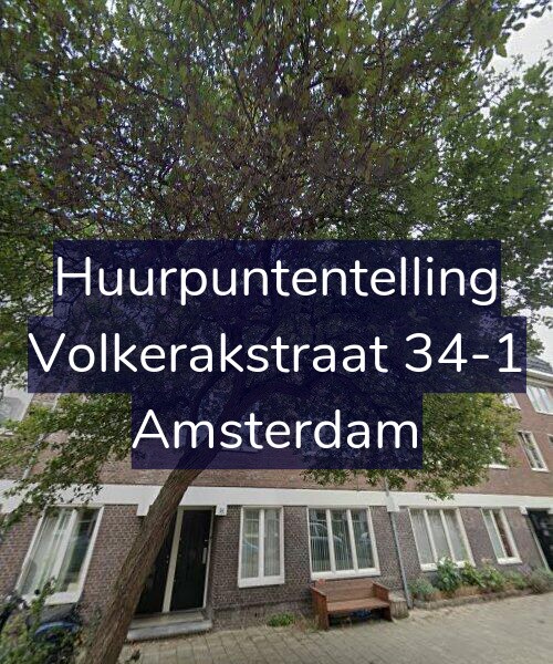 Foto gevel Huurpuntentelling voor Volkerakstraat 34-1, Amsterdam