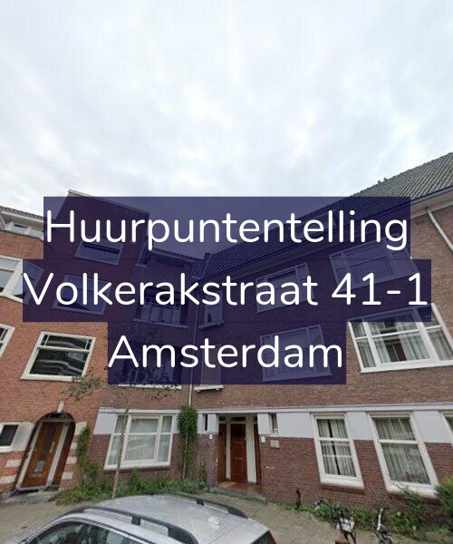 Foto gevel Huurpuntentelling voor Volkerakstraat 41-1, Amsterdam