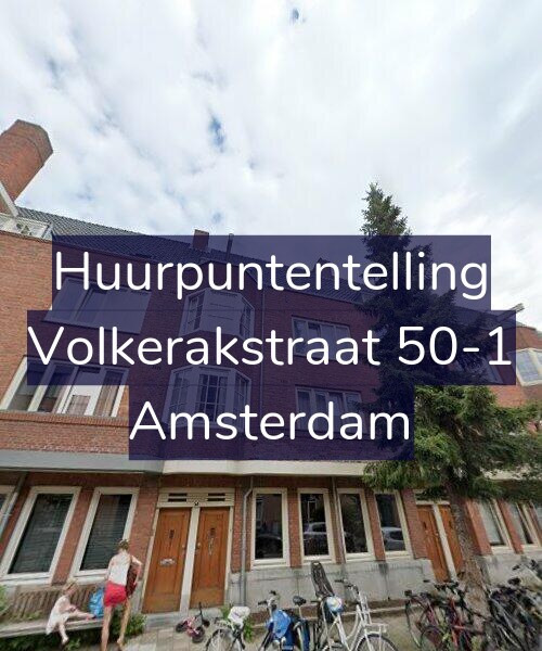 Foto gevel Huurpuntentelling voor Volkerakstraat 50-1, Amsterdam