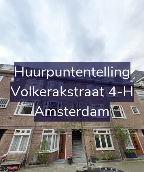 Foto gevel Huurpuntentelling voor Volkerakstraat 4-H, Amsterdam