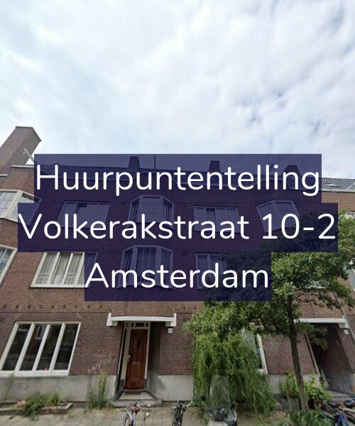 Foto gevel Huurpuntentelling voor Volkerakstraat 10-2, Amsterdam